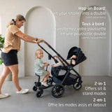 Oxford Stroller + Mico Luxe+ Car Seat - Black