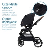 Oxford Stroller + Mico Luxe+ Car Seat - Black