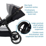 Oxford Stroller + Mico Luxe+ Car Seat - Black