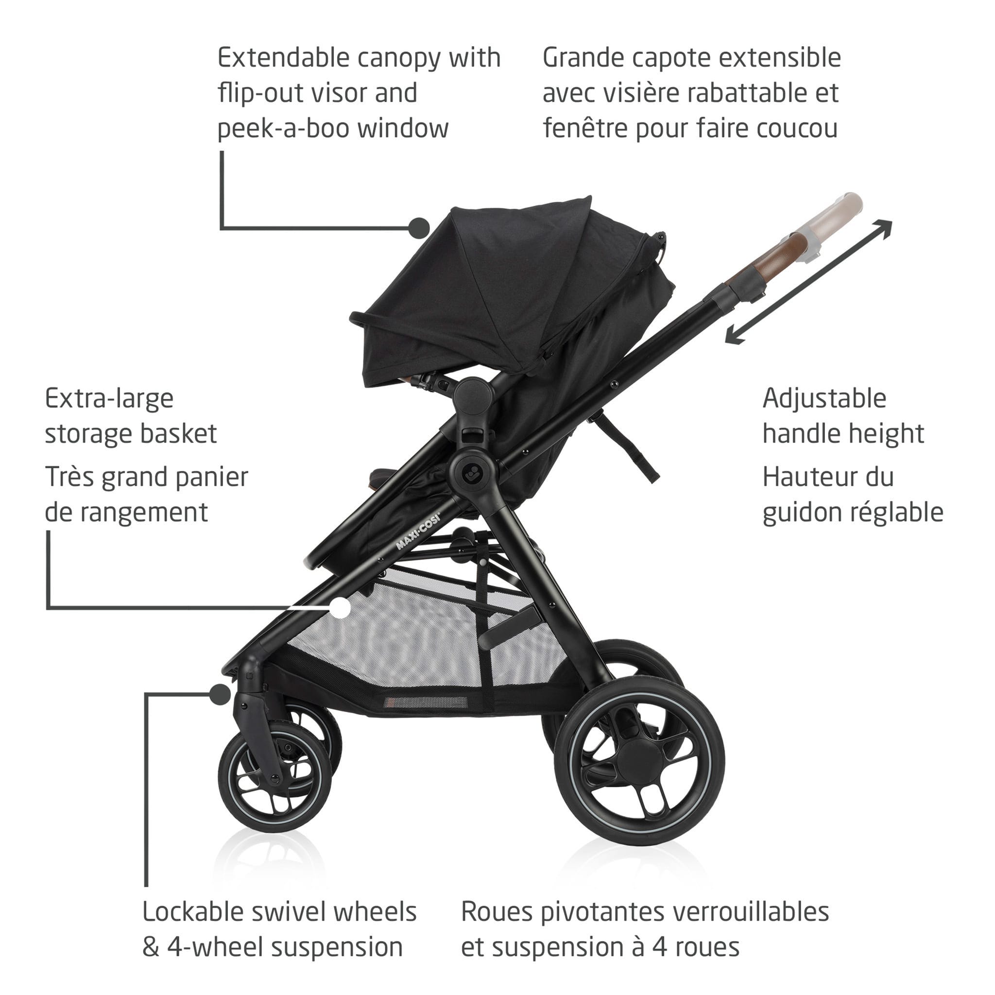 Système de Voyage Zelia Luxe 5 en 1 - Noir basalte - Maxi-cosi