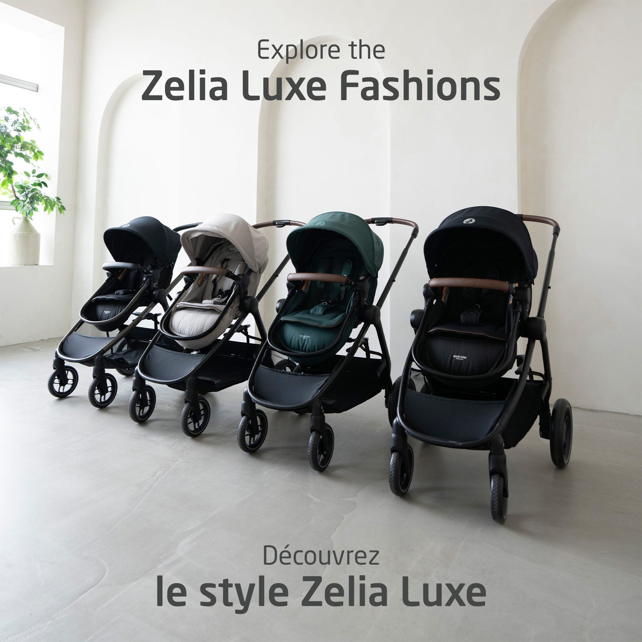 セルライティ Zelia Luxe 5-in-1 Modular Travel System - Basalt Black – CLÉMENT