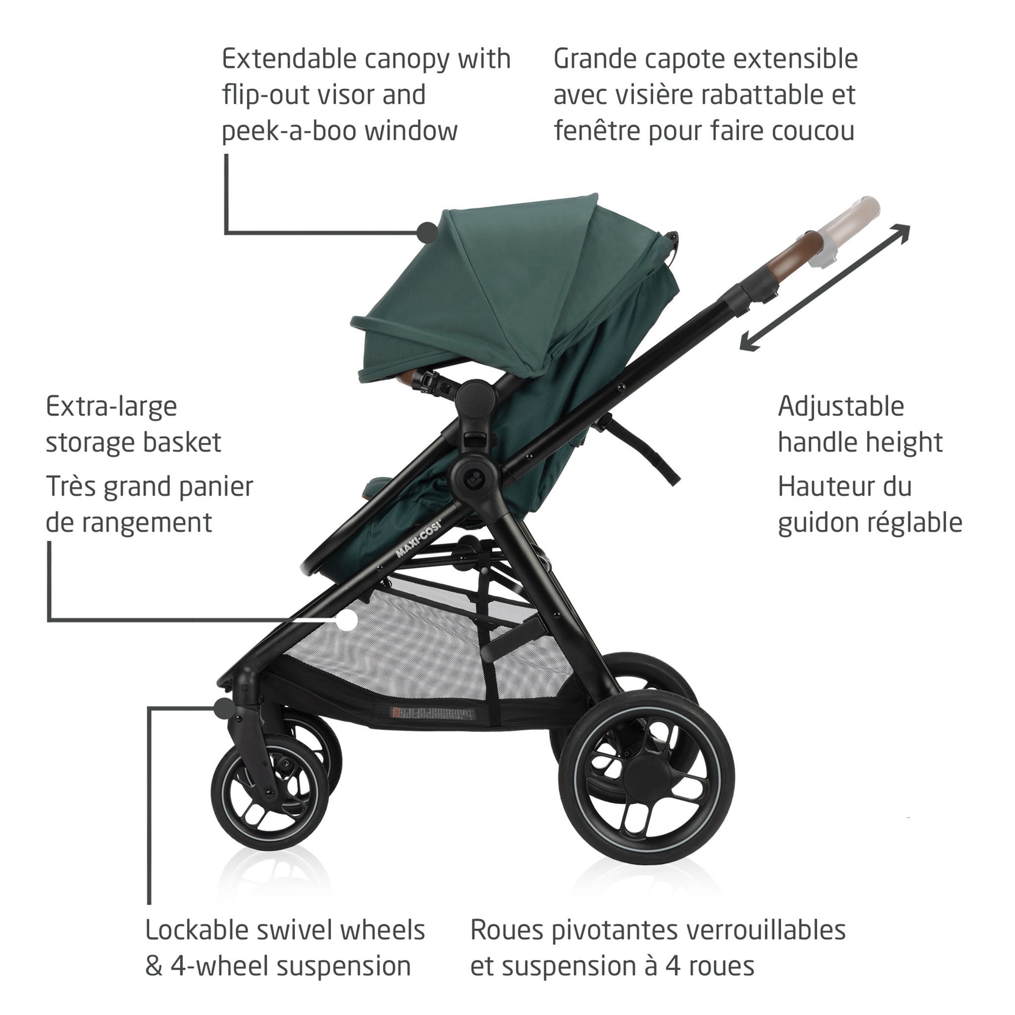 Système de Voyage Zelia Luxe 5 en 1 - Vert essentiel - Maxi-cosi