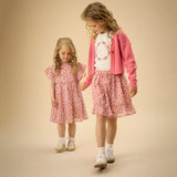 Robe Dobby Fleurs 2-14ans-Creamie-CRM-823110-5506-CLÉMENT