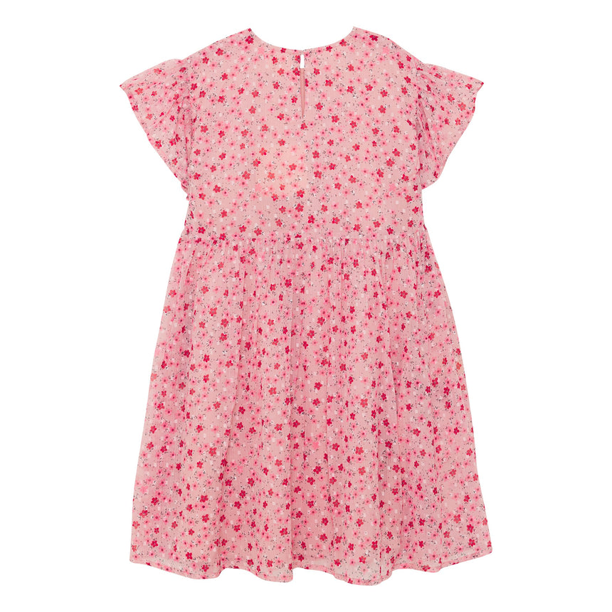 Robe Dobby Fleurs 2-14ans-Creamie-CRM-823110-5506-CLÉMENT