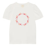T-shirt Cercle Floral 2-14ans-Creamie-Blanc-2-CRM-823133-5506-CLÉMENT