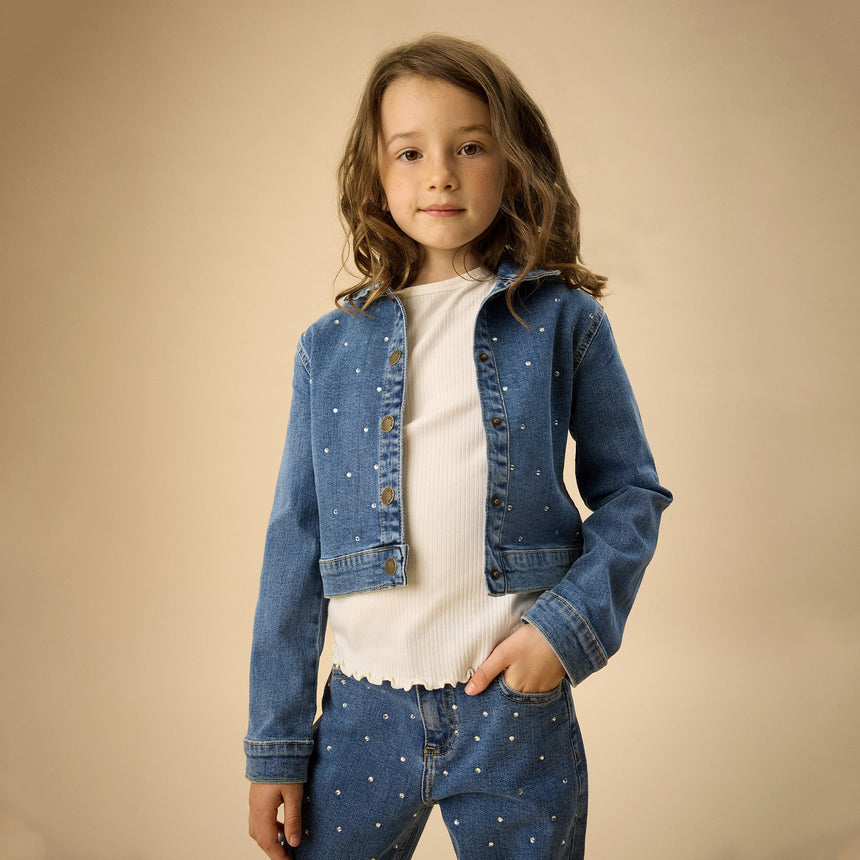 Veste Denim Brillant 7-14ans-Creamie-CRM-823166-7770-CLÉMENT