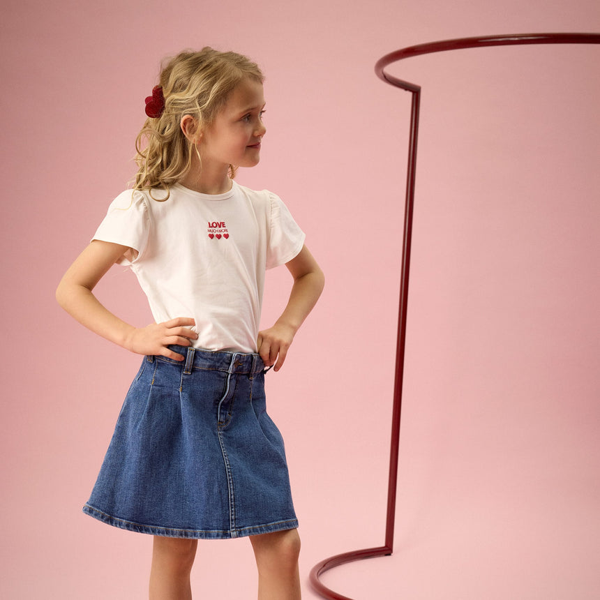 T-shirt Love 2-14ans-Creamie-CRM-823202-1103-CLÉMENT