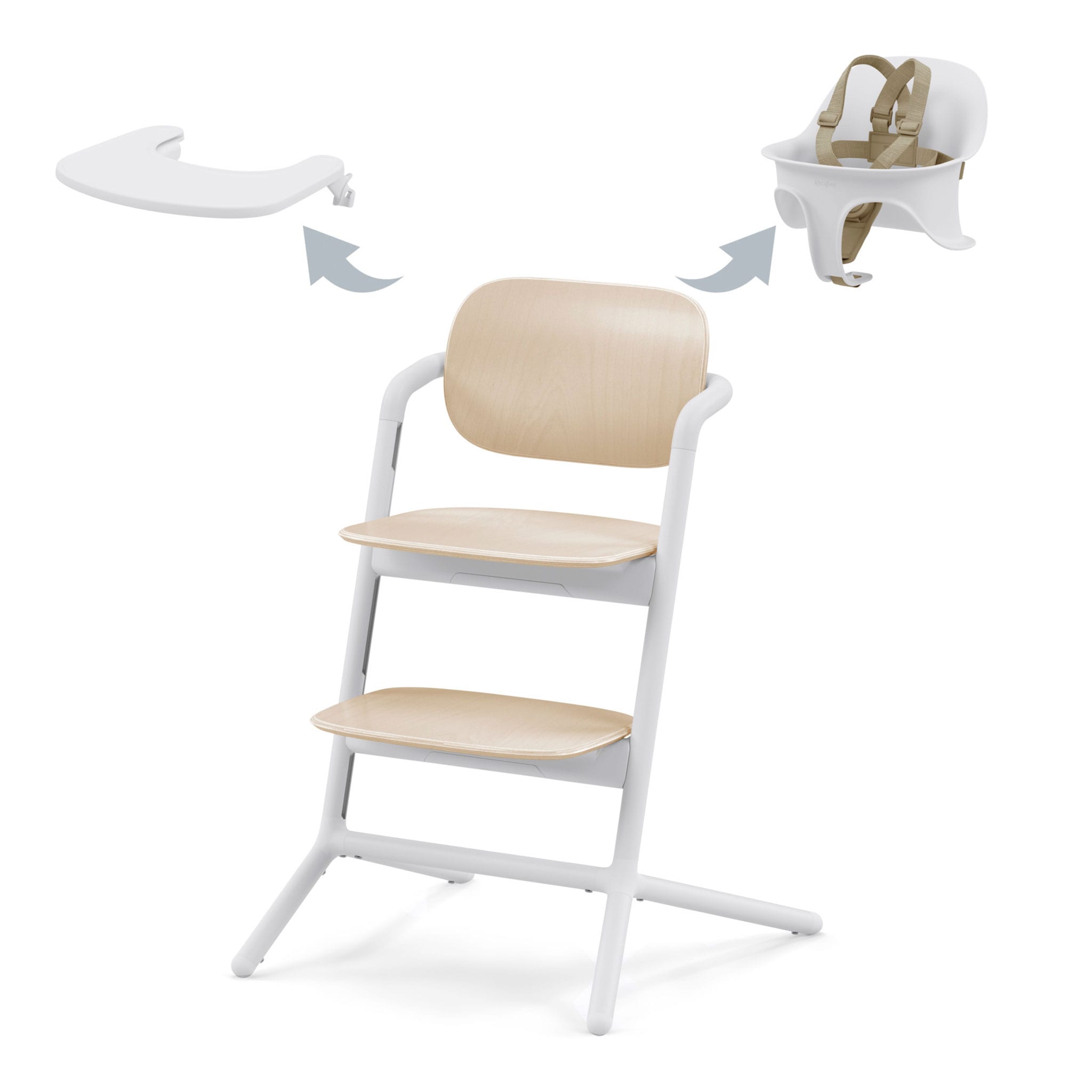 LEMO 2 High Chair 3-in-1 - Sand White – CLÉMENT