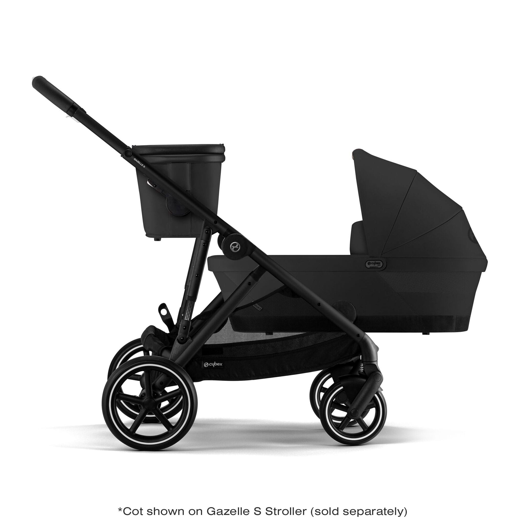Cybex Gazelle S ムーンブラック Cybex - Gazelle S Stroller 2023 - Black/Moon Black | West