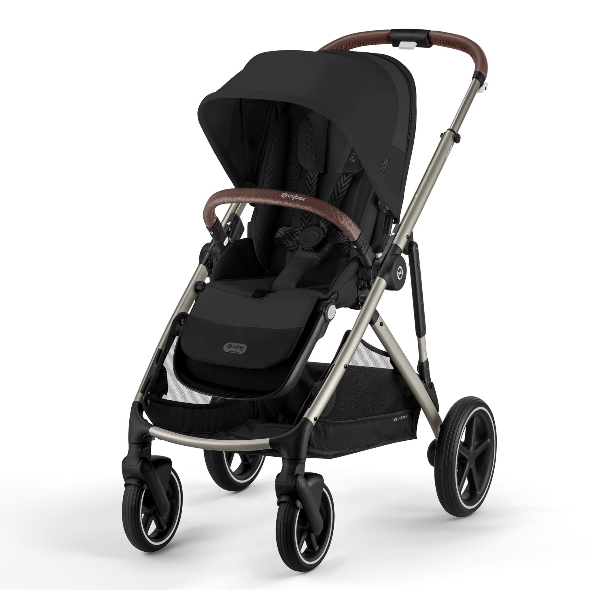 Gazelle S Stroller - Taupe Frame with Moon Black Seat – CLÉMENT