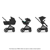 Ensemble Cybex - Poussette EOS Lux, siège d’auto Aton G Swivel et seconde base