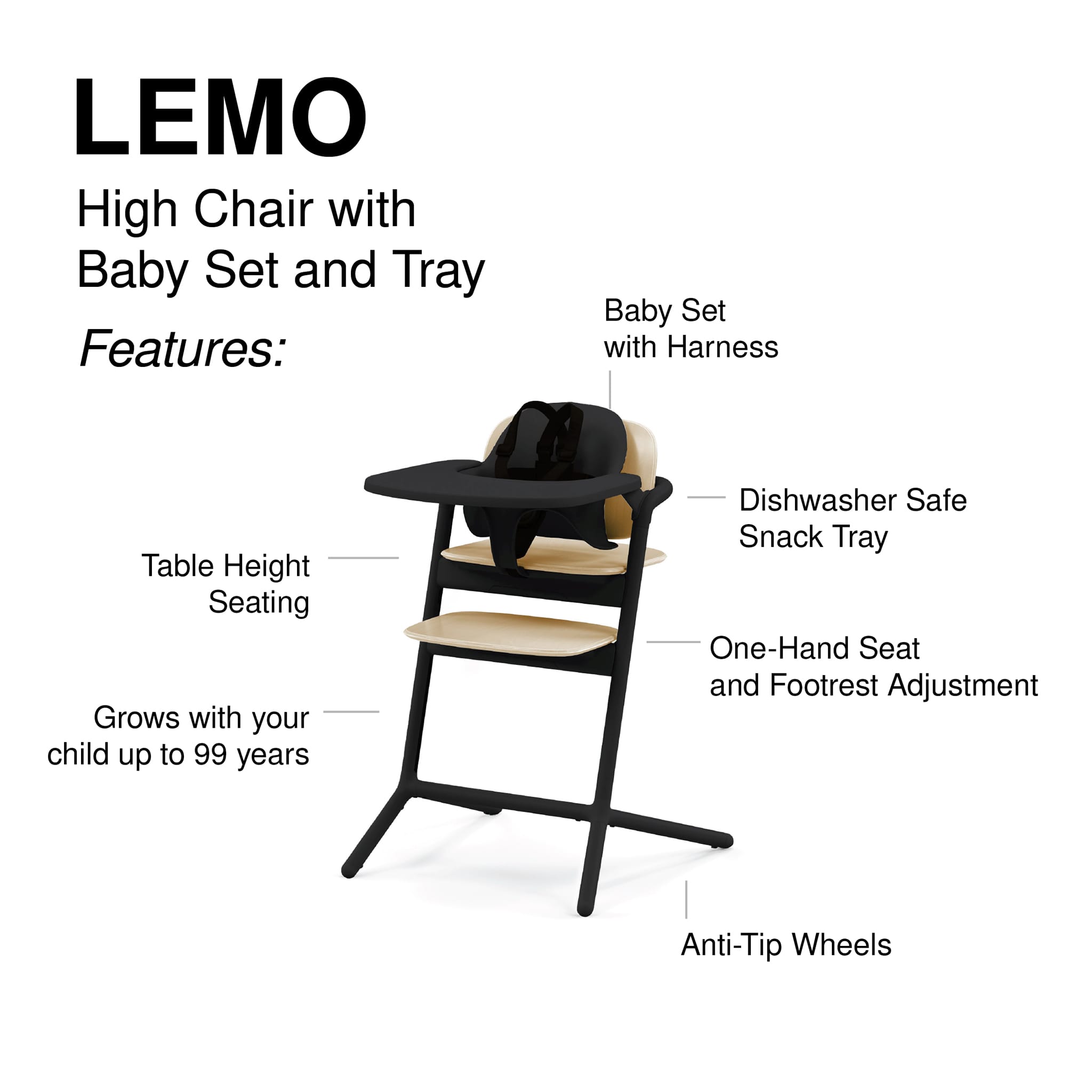 Chaise Lemo 3-en-1 + Tour d'Apprentissage - Cybex – CLÉMENT