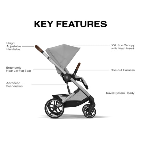 Poussette Balios S Lux - Gris-Cybex-CYB-524001185-CLÉMENT