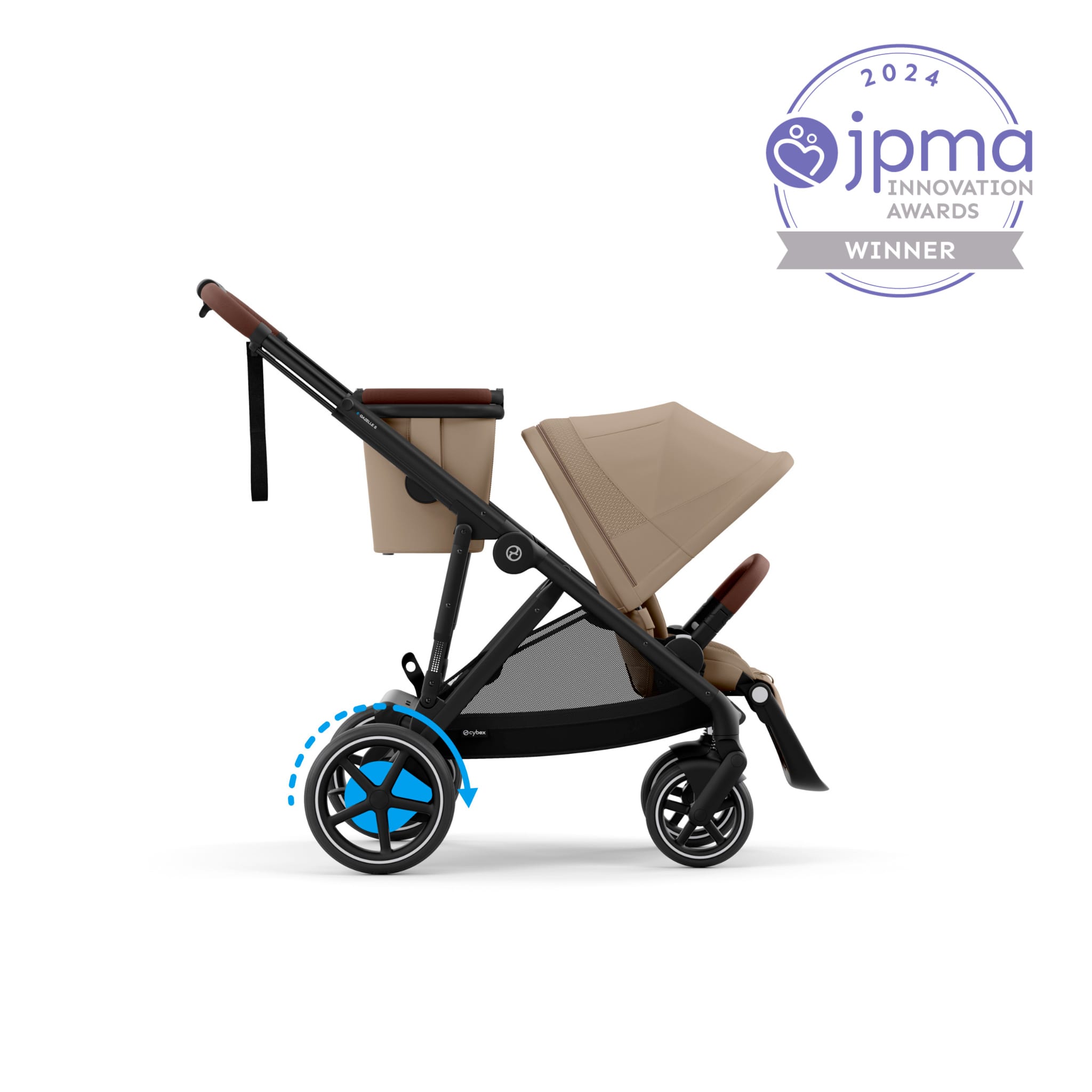Poussette eGazelle S - Noir / Amande - Cybex – CLÉMENT