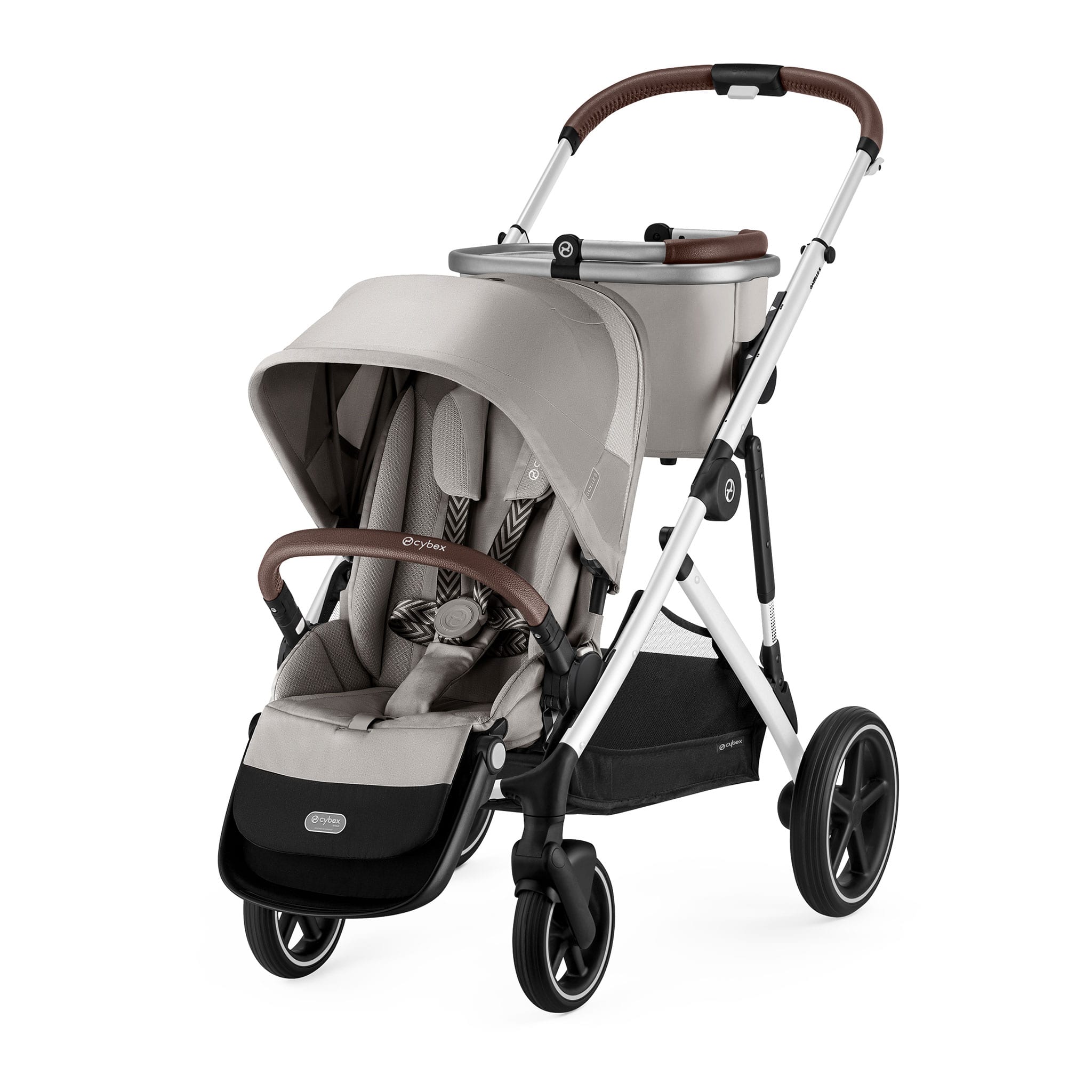 Cybex Gazelle S Stroller - Silver Frame with stone Grey seat – CLÉMENT