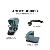 Poussette Gazelle S – Châssis couleur Taupe avec siège Stormy Bleu-Cybex-CYB-524001303-CLÉMENT