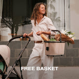 Poussette Gazelle S – Châssis couleur Taupe avec siège Stormy Bleu-Cybex-CYB-524001303-CLÉMENT