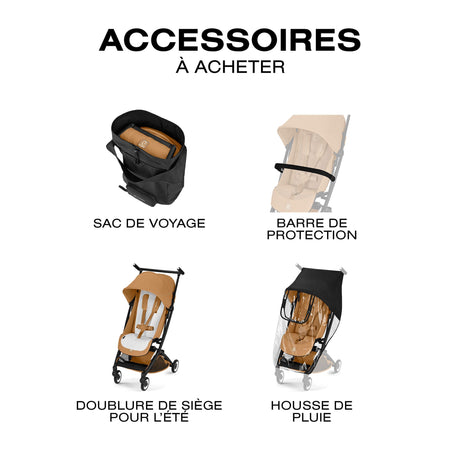 Poussette de voyage ultra légère LIBELLE - Amande-Cybex-CYB-526000945-CLÉMENT