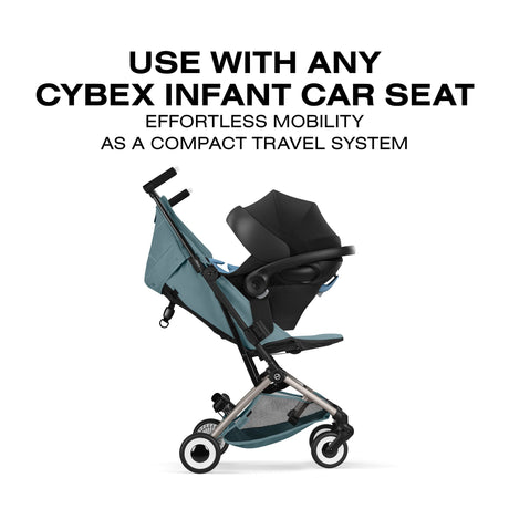 Poussette de voyage ultra légère LIBELLE - Bleu-Cybex-CYB-526000957-CLÉMENT