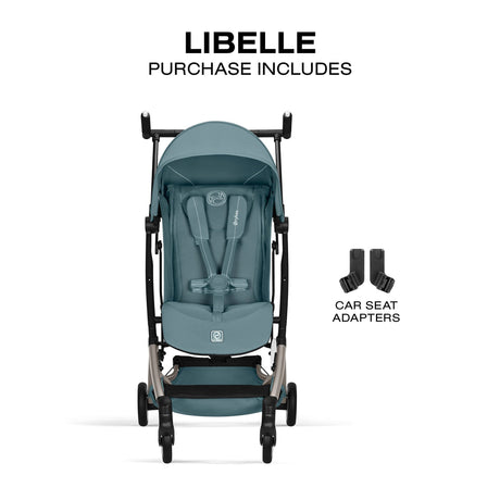 Poussette de voyage ultra légère LIBELLE - Bleu-Cybex-CYB-526000957-CLÉMENT