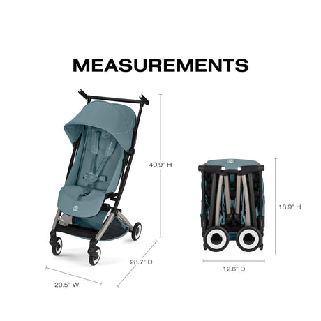 Poussette de voyage ultra légère LIBELLE - Bleu-Cybex-CYB-526000957-CLÉMENT