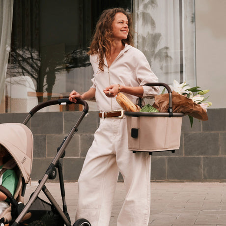 Gazelle S 2 Stroller - Taupe Frame with Almond Beige Seat
