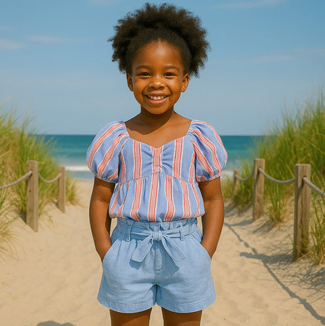 Charm Chambray Short 7-14y