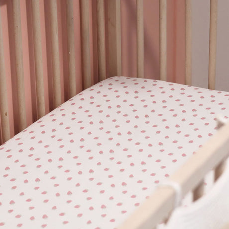 Drap Contour pour Lit de Bébé - Fraises