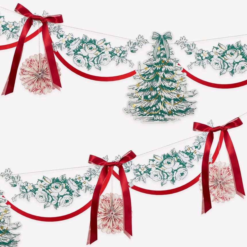 Guirlande de Noël - Inspiration Toile de Jouy-Meri Meri-MME-304845-CLÉMENT