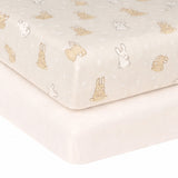 Ensemble Drap Contour (2) pour Couchette - Lapins