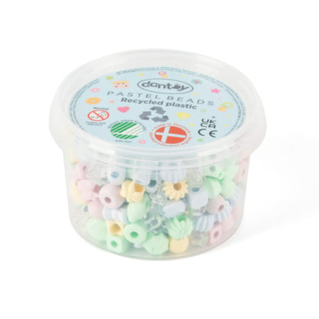 Perles Pastel Recyclées 280pcs-Dantoy-DAT-5910-CLÉMENT