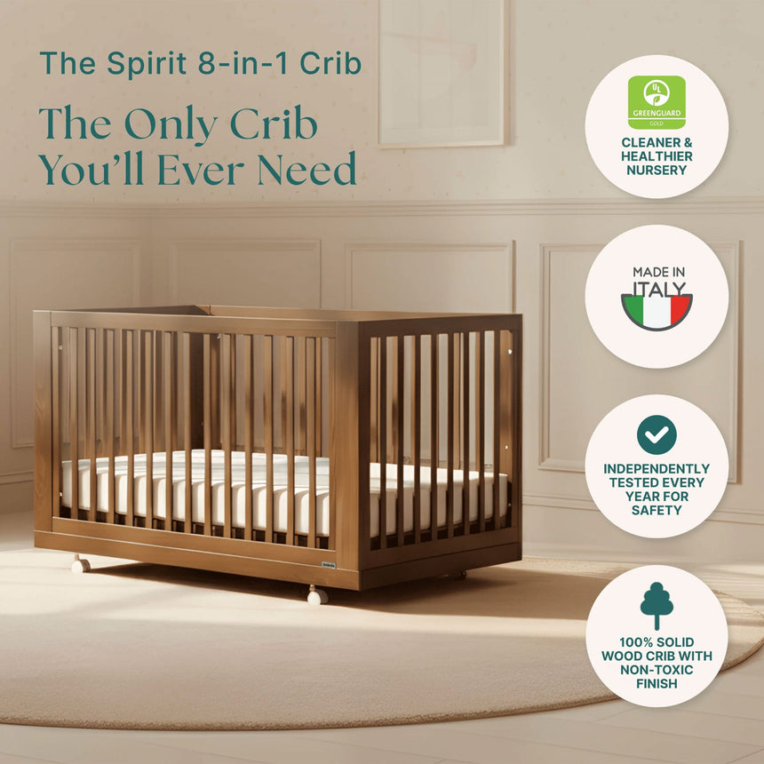 Couchette Convertible 8-en-1 Spirit - Noyer-Dadada Baby-DDD-16008-CLÉMENT