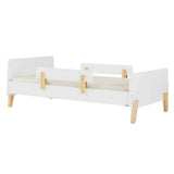Lit pour tout-petit Muse - Blanc/Naturel