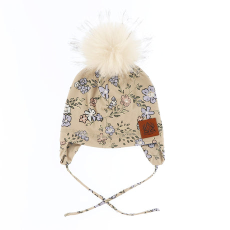 Tuque Fleurs 3-6ans-Deer Mountain-Beige-3-6 ans-DE2-26SLJ13C01S2-CLÉMENT