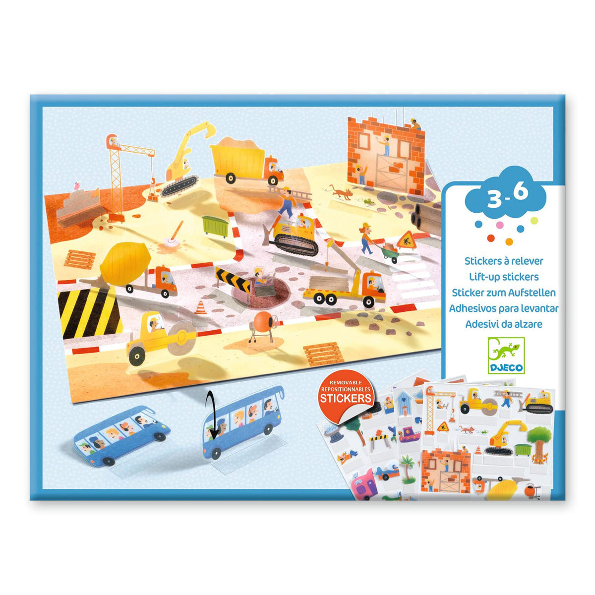 Stickers à Relever - Véhicules - Djeco – CLÉMENT
