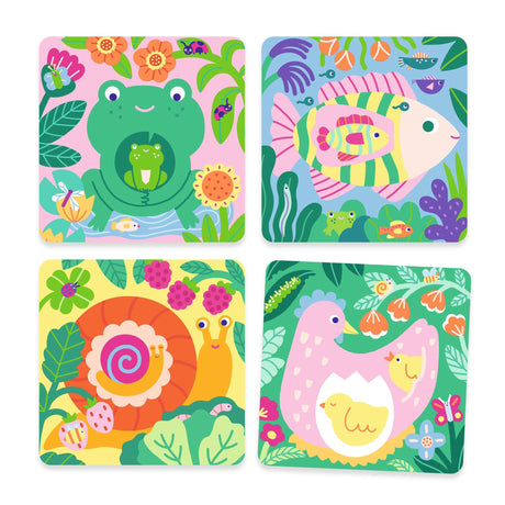 Coloriages Magiques - Coucou Caché Maman-Bébé du Jardin-Djeco-DJE-DJ00953-CLÉMENT