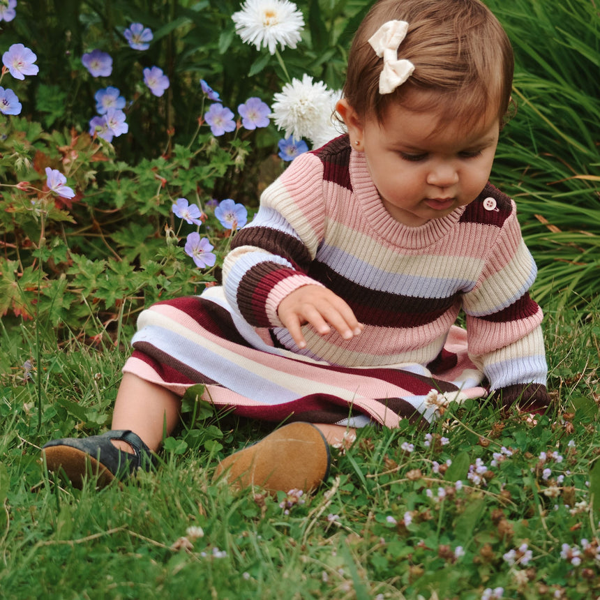 Robe Rayée Jardin D'amour 3-24mois-Chat Botte-CHI-2261459C-CLÉMENT