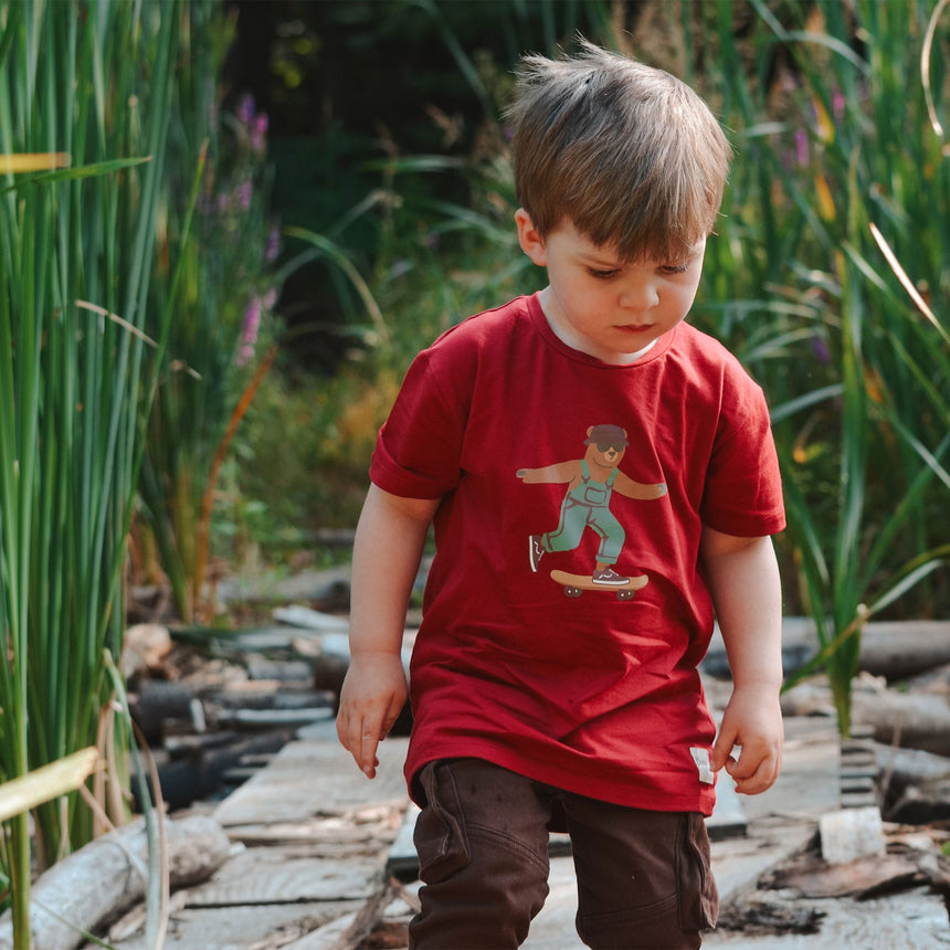 T-shirt Skateboard 2-8ans-Camp by Birdz-NAS-CLSPKB391-RD-CLÉMENT