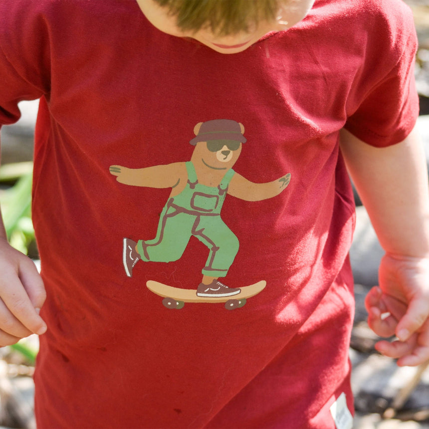 T-shirt Skateboard 2-8ans-Camp by Birdz-NAS-CLSPKB391-RD-CLÉMENT
