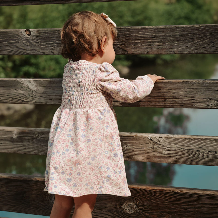 Robe Fleurs Jardin D'amour 3-24mois-Chat Botte-CHI-2261450C-CLÉMENT