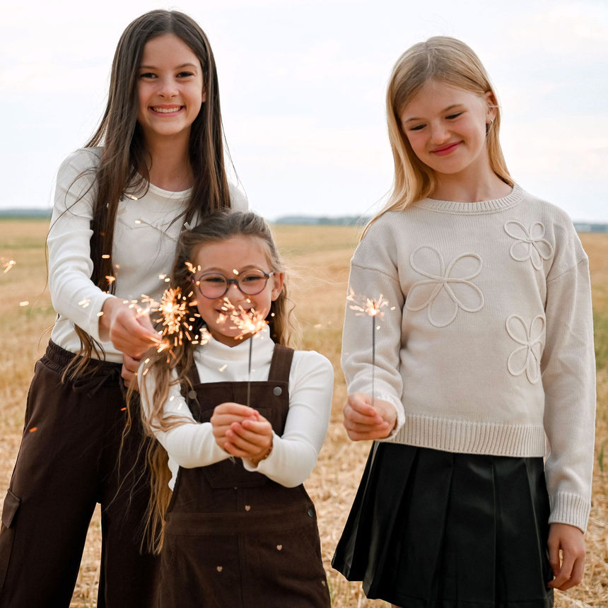 Pull Fleurs Blush & Boucle 7-14ans