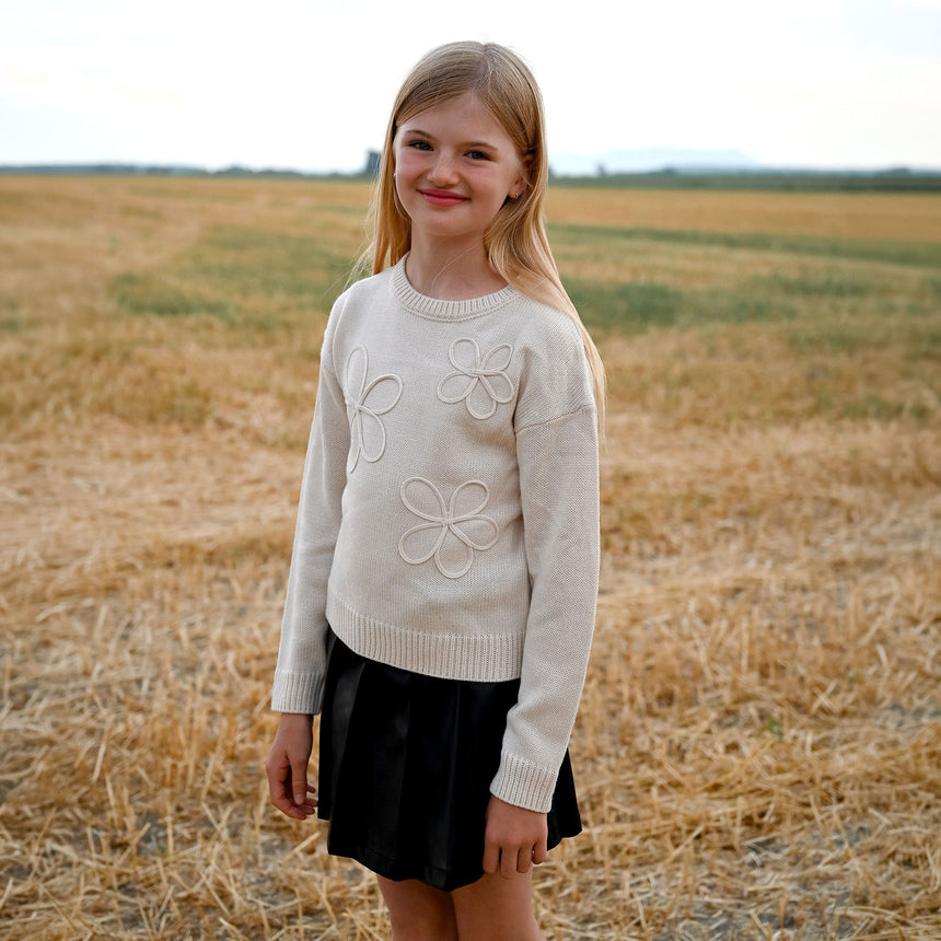 Pull Fleurs Blush & Boucle 7-14ans