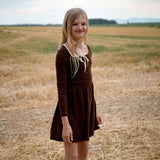Bow & Blush Rib Dress 7-14