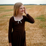 Bow & Blush Rib Dress 7-14