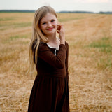 Bow & Blush Rib Dress 7-14