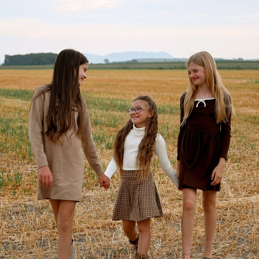 Bow & Blush Rib Dress 7-14