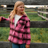Plaid Bow & Blush Shacket 7-14