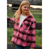 Plaid Bow & Blush Shacket 7-14