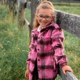 Plaid Bow & Blush Shacket 7-14