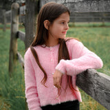 Bow & Blush Knit Cardigan 7-14